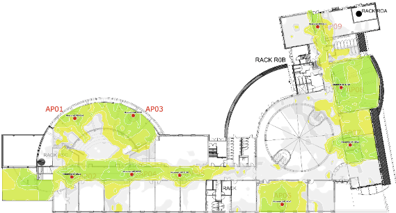 Ground floor primary signal strength, 5 GHz
