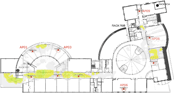 Ground floor secondary signal strength, 5 GHz