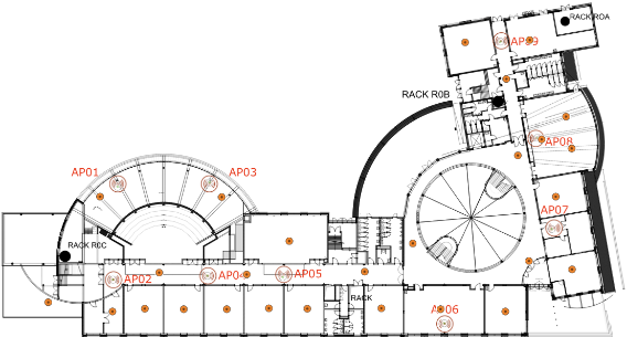 Redesign proposal AP placement, 2.4 GHz